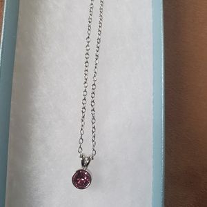Touchstone crystal hope necklace.. pink crystal